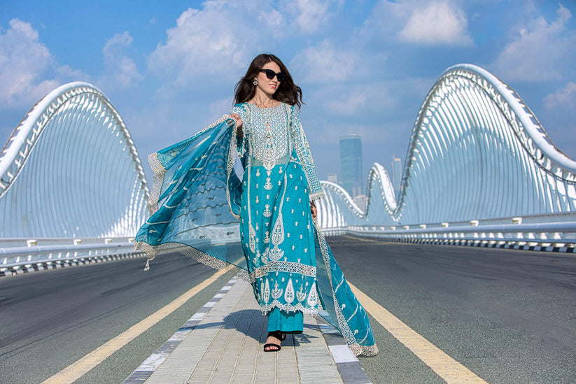 Kara | Kamdani Festive Collection | Zephyr Hues -  Kara Ladies Clothes - Original Designer Dress - House of Maryam
