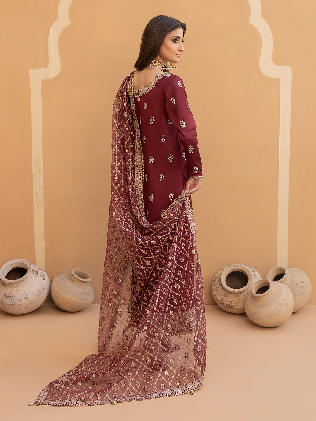 Hem Stitch | Raw Silk Edit 25 | Zurina -  Hemstitch Ladies Clothes - Original Designer Dress - House of Maryam