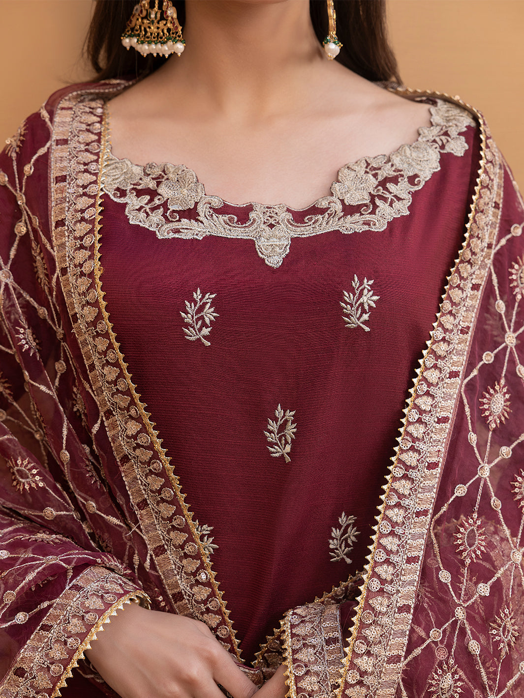 Hem Stitch | Raw Silk Edit 25 | Zurina -  Hemstitch Ladies Clothes - Original Designer Dress - House of Maryam