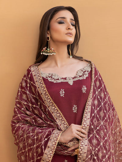 Hem Stitch | Raw Silk Edit 25 | Zurina -  Hemstitch Ladies Clothes - Original Designer Dress - House of Maryam
