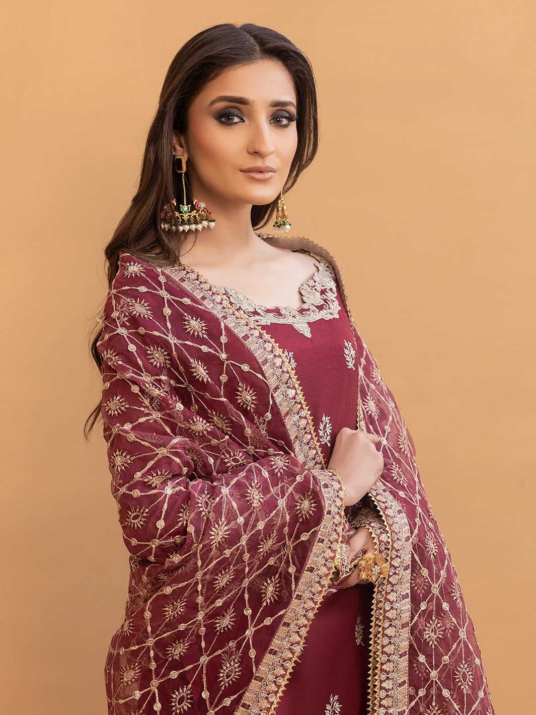 Hem Stitch | Raw Silk Edit 25 | Zurina -  Hemstitch Ladies Clothes - Original Designer Dress - House of Maryam