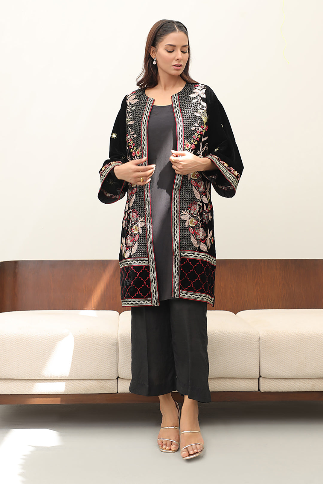 Zellbury | Winter Pret | Embroidered Kurta Trouser - 3273 -  Zellbury Women Luxury Pret - Original Designer Dress - House of Maryam