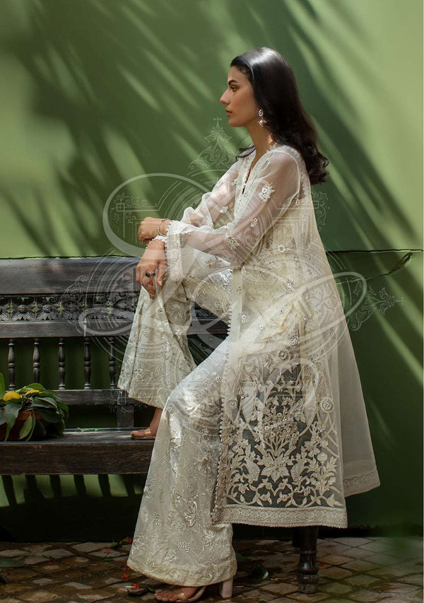 Layla Chatoor | Luxury Pret | Long Coat With Pants-1