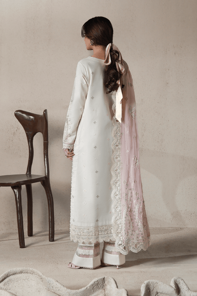 Aabyaan | Saagar Luxury Festive Lawn 26 | NAIRAH (AL-06)-Brand:Aabyaan-Type:Ladies Clothes-Ivory-Lawn-House of Maryam- Buy in UK, USA