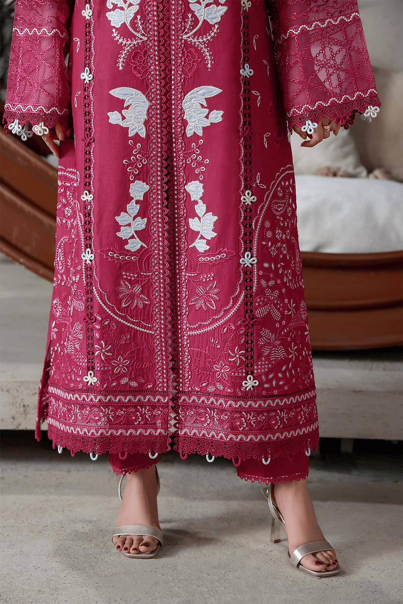 Aabyaan | Saagar Luxury Festive Lawn 26 | NOOR (AL-04)-Brand:Aabyaan-Type:Ladies Clothes-Wine-Lawn-House of Maryam- Buy in UK, USA
