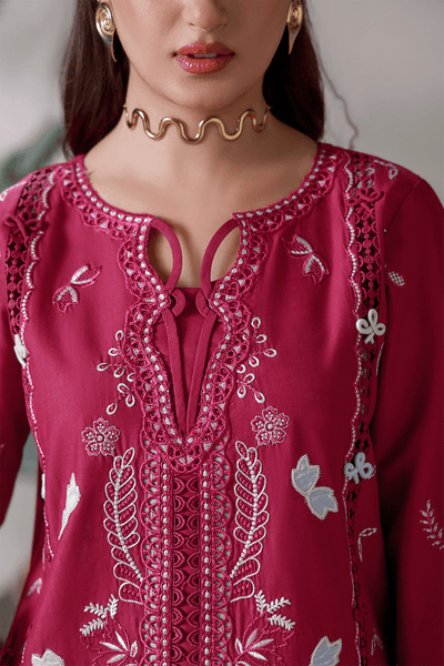 Aabyaan | Saagar Luxury Festive Lawn 26 | NOOR (AL-04)-Brand:Aabyaan-Type:Ladies Clothes-Wine-Lawn-House of Maryam- Buy in UK, USA