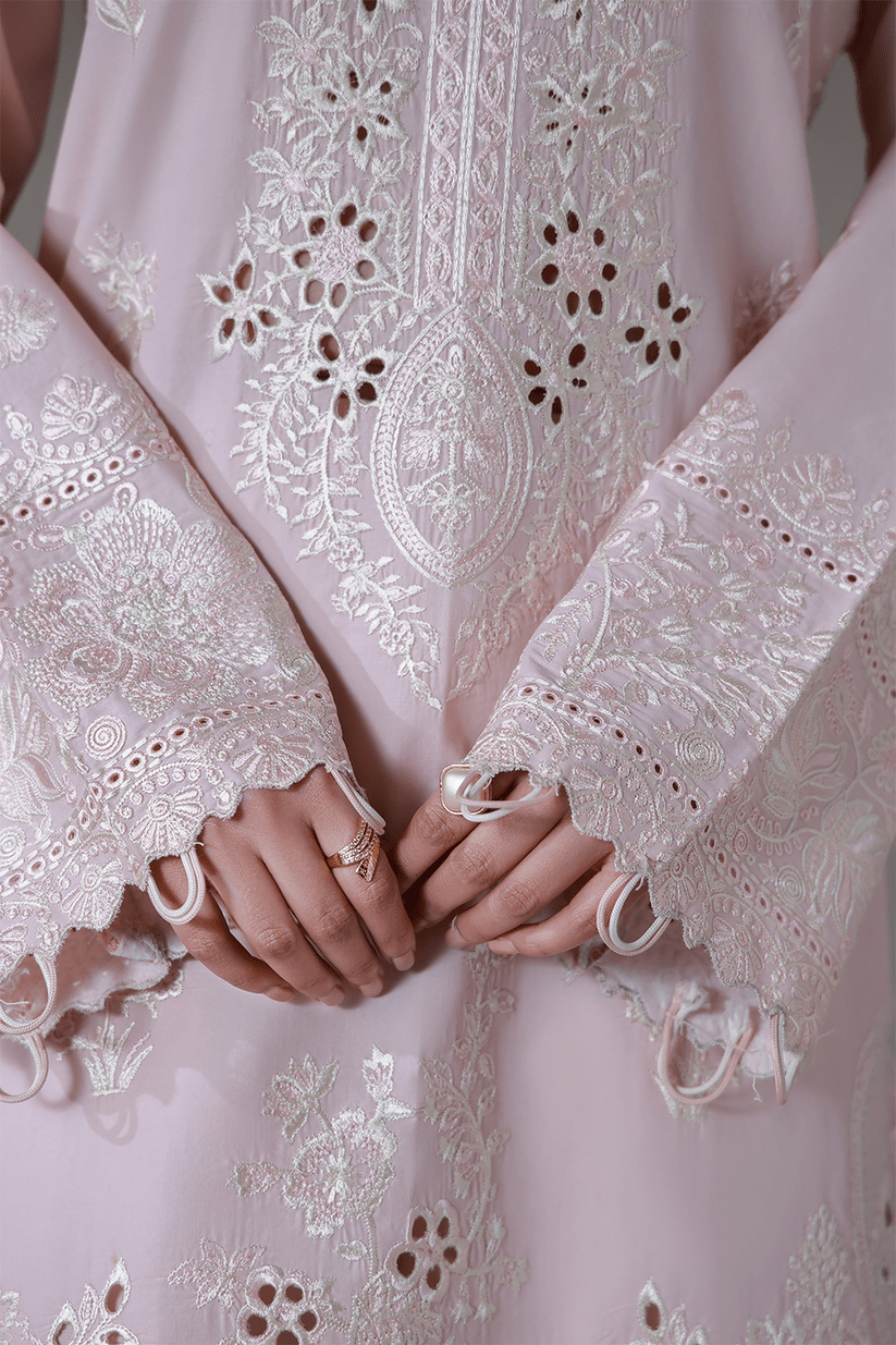 Aabyaan | Saagar Luxury Festive Lawn 26 | RIMAL (AL-05)-Brand:Aabyaan-Type:Ladies Clothes-Light Pink-Lawn-House of Maryam- Buy in UK, USA