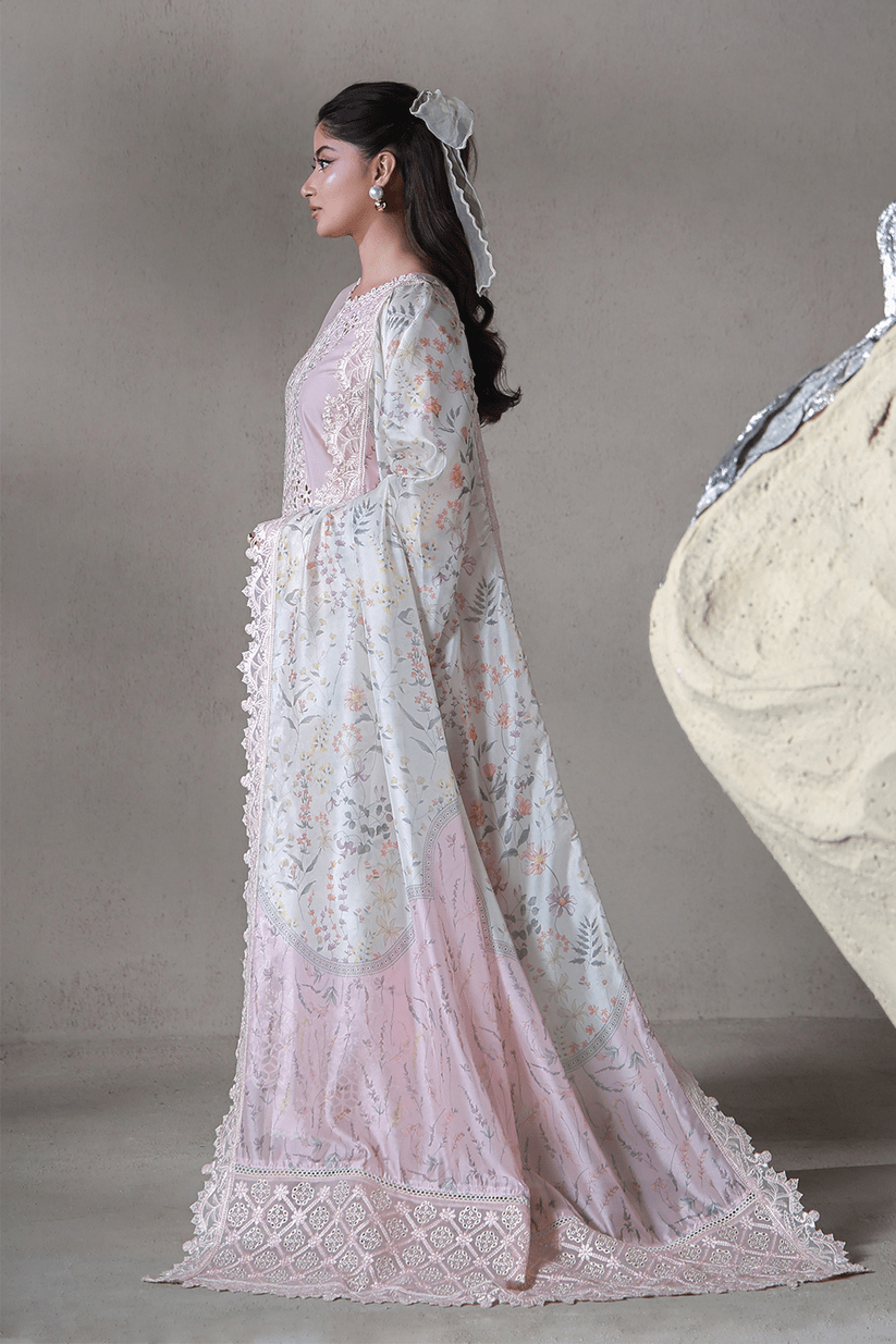 Aabyaan | Saagar Luxury Festive Lawn 26 | RIMAL (AL-05)-Brand:Aabyaan-Type:Ladies Clothes-Light Pink-Lawn-House of Maryam- Buy in UK, USA