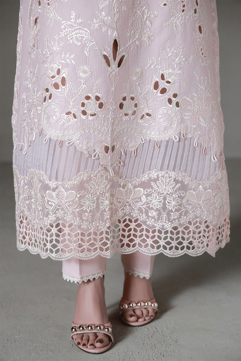 Aabyaan | Saagar Luxury Festive Lawn 26 | RIMAL (AL-05)-Brand:Aabyaan-Type:Ladies Clothes-Light Pink-Lawn-House of Maryam- Buy in UK, USA