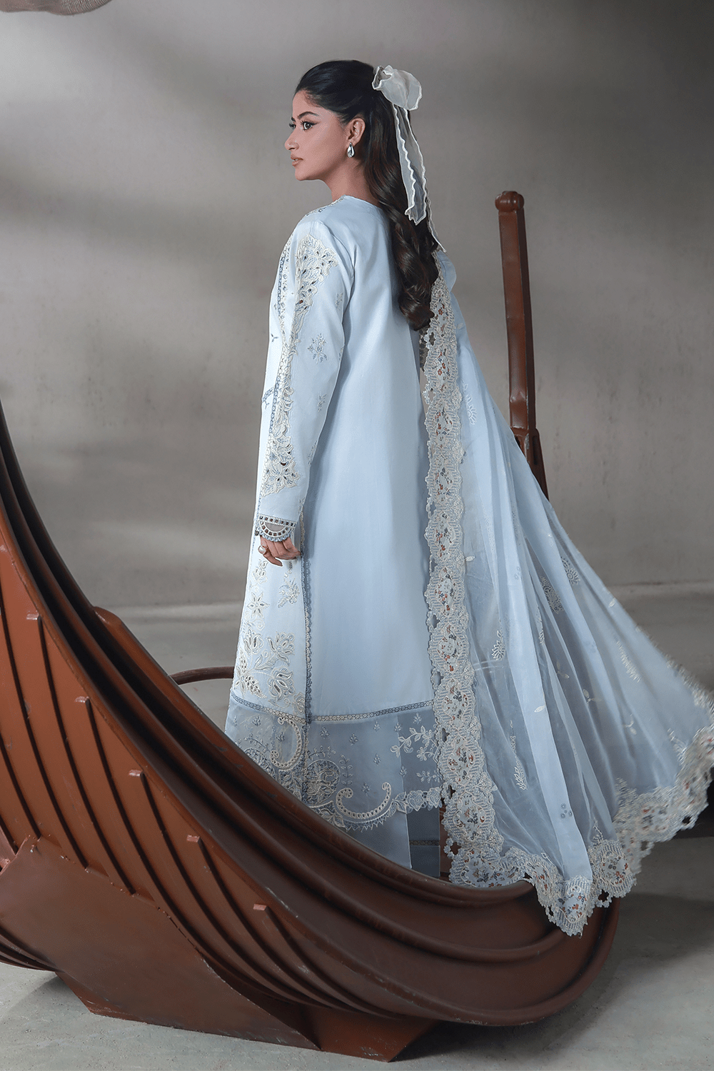 Aabyaan | Saagar Luxury Festive Lawn 26 | SAHIL (AL-03)-Brand:Aabyaan-Type:Ladies Clothes-Pale Sky Blue-Lawn-House of Maryam- Buy in UK, USA