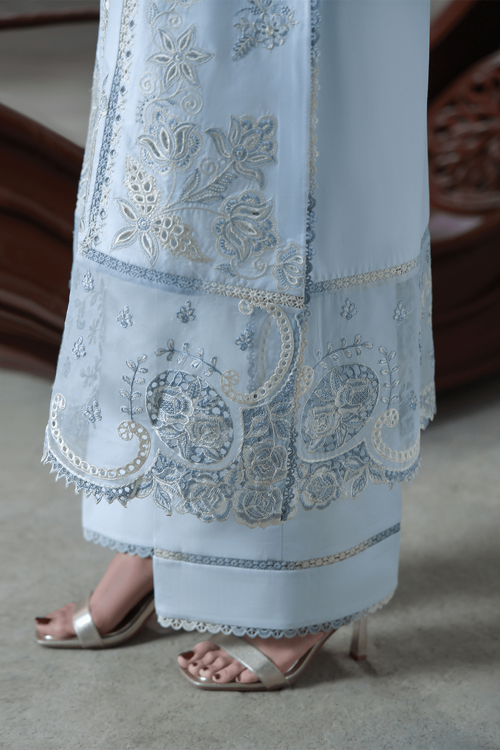 Aabyaan | Saagar Luxury Festive Lawn 26 | SAHIL (AL-03)-Brand:Aabyaan-Type:Ladies Clothes-Pale Sky Blue-Lawn-House of Maryam- Buy in UK, USA
