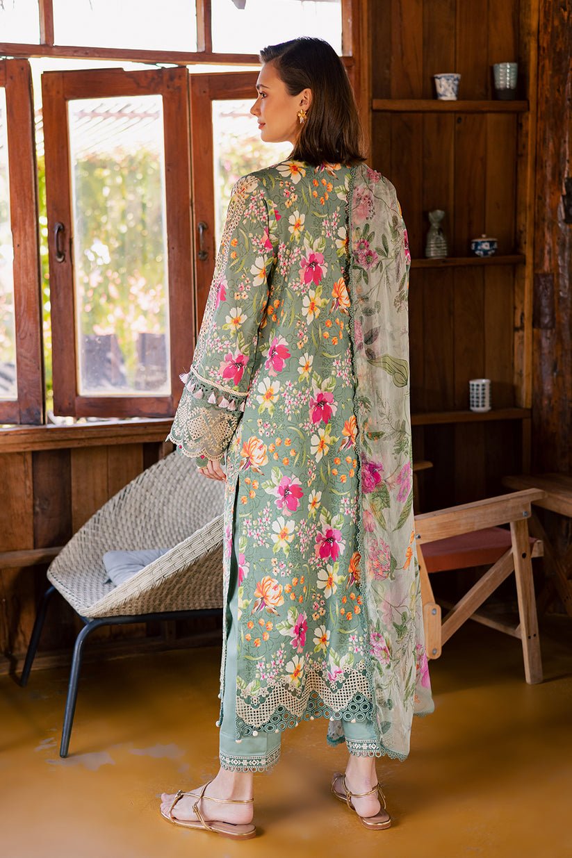 Aabyaan | Shezlin Chikankari Eid Edit 26 | AURA (AV-10)-Brand:Aabyaan-Type:Ladies Clothes-Sea Green-Chikankari-House of Maryam- Buy in UK, USA