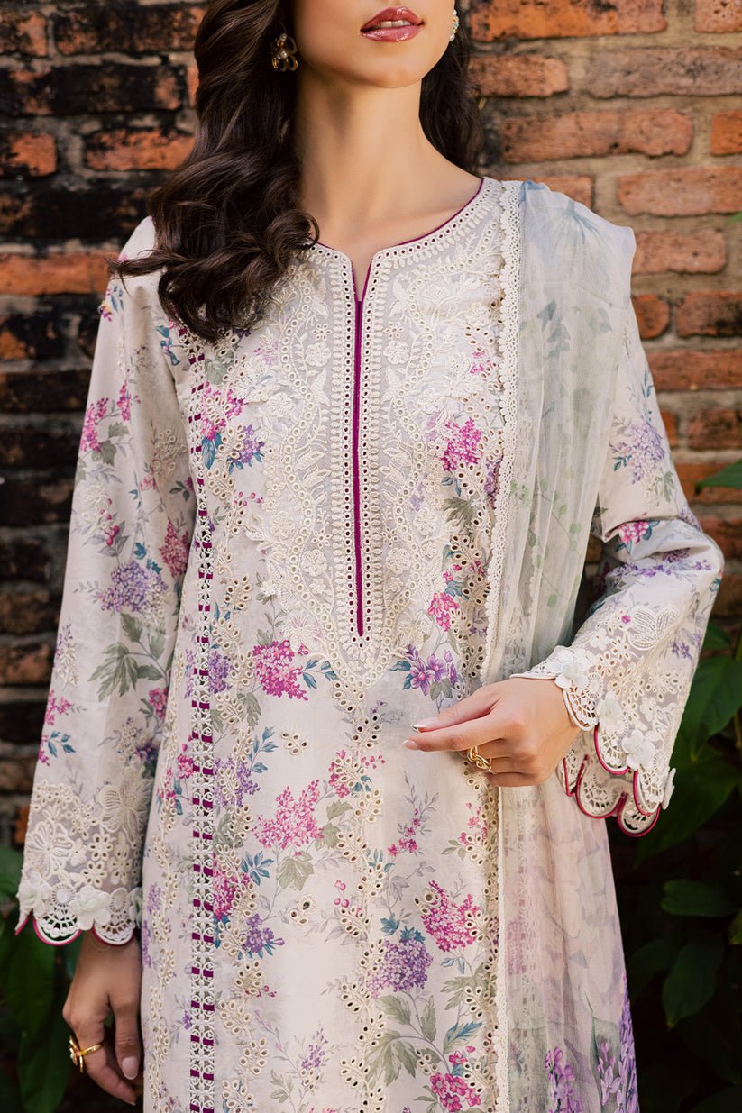 Aabyaan | Shezlin Chikankari Eid Edit 26 | ELARA (AV-02)-Brand:Aabyaan-Type:Ladies Clothes-Off White-Chikankari-House of Maryam- Buy in UK, USA