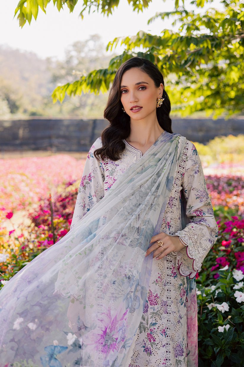 Aabyaan | Shezlin Chikankari Eid Edit 26 | ELARA (AV-02)-Brand:Aabyaan-Type:Ladies Clothes-Off White-Chikankari-House of Maryam- Buy in UK, USA
