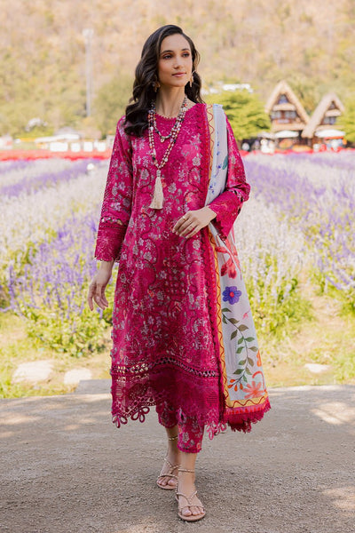 Aabyaan | Shezlin Chikankari Eid Edit 26 | FARYAL (AV-08)-Brand:Aabyaan-Type:Ladies Clothes-Dark Pink-Chikankari-House of Maryam- Buy in UK, USA
