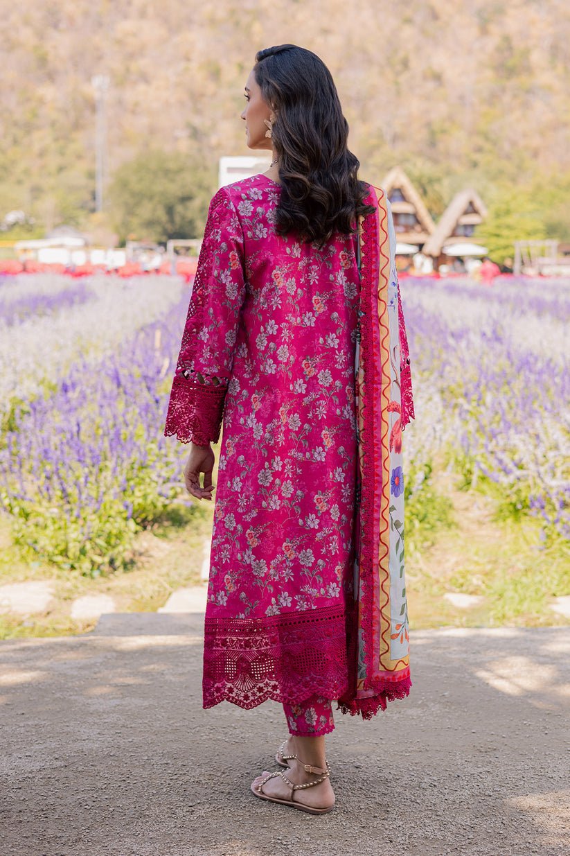 Aabyaan | Shezlin Chikankari Eid Edit 26 | FARYAL (AV-08)-Brand:Aabyaan-Type:Ladies Clothes-Dark Pink-Chikankari-House of Maryam- Buy in UK, USA