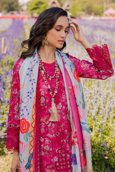 Aabyaan | Shezlin Chikankari Eid Edit 26 | FARYAL (AV-08)-Brand:Aabyaan-Type:Ladies Clothes-Dark Pink-Chikankari-House of Maryam- Buy in UK, USA