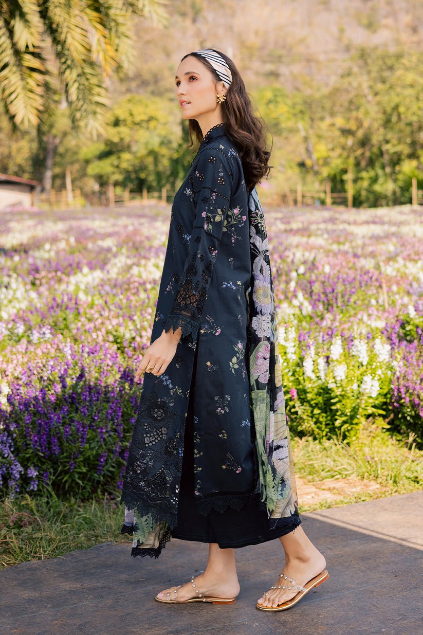 Aabyaan | Shezlin Chikankari Eid Edit 26 | LIYANA (AV-07)-Brand:Aabyaan-Type:Ladies Clothes-Black-Chikankari-House of Maryam- Buy in UK, USA