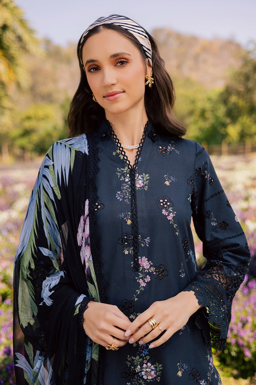 Aabyaan | Shezlin Chikankari Eid Edit 26 | LIYANA (AV-07)-Brand:Aabyaan-Type:Ladies Clothes-Black-Chikankari-House of Maryam- Buy in UK, USA