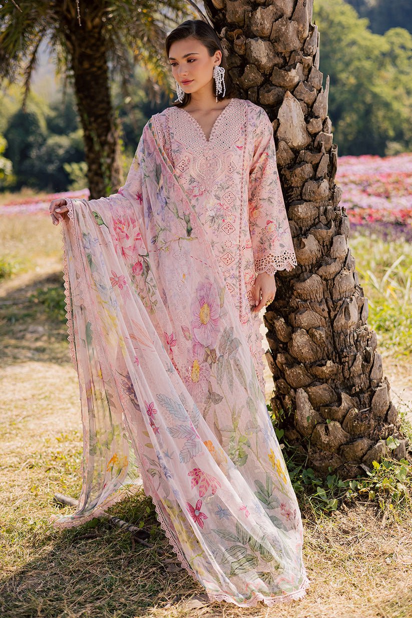 Aabyaan | Shezlin Chikankari Eid Edit 26 | NAQSH (AV-06)-Brand:Aabyaan-Type:Ladies Clothes-Light Peach Pink-Chikankari-House of Maryam- Buy in UK, USA