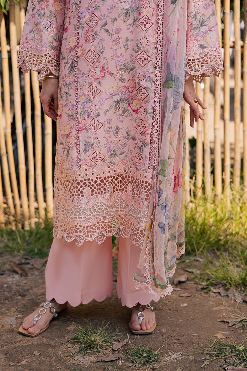 Aabyaan | Shezlin Chikankari Eid Edit 26 | NAQSH (AV-06)-Brand:Aabyaan-Type:Ladies Clothes-Light Peach Pink-Chikankari-House of Maryam- Buy in UK, USA