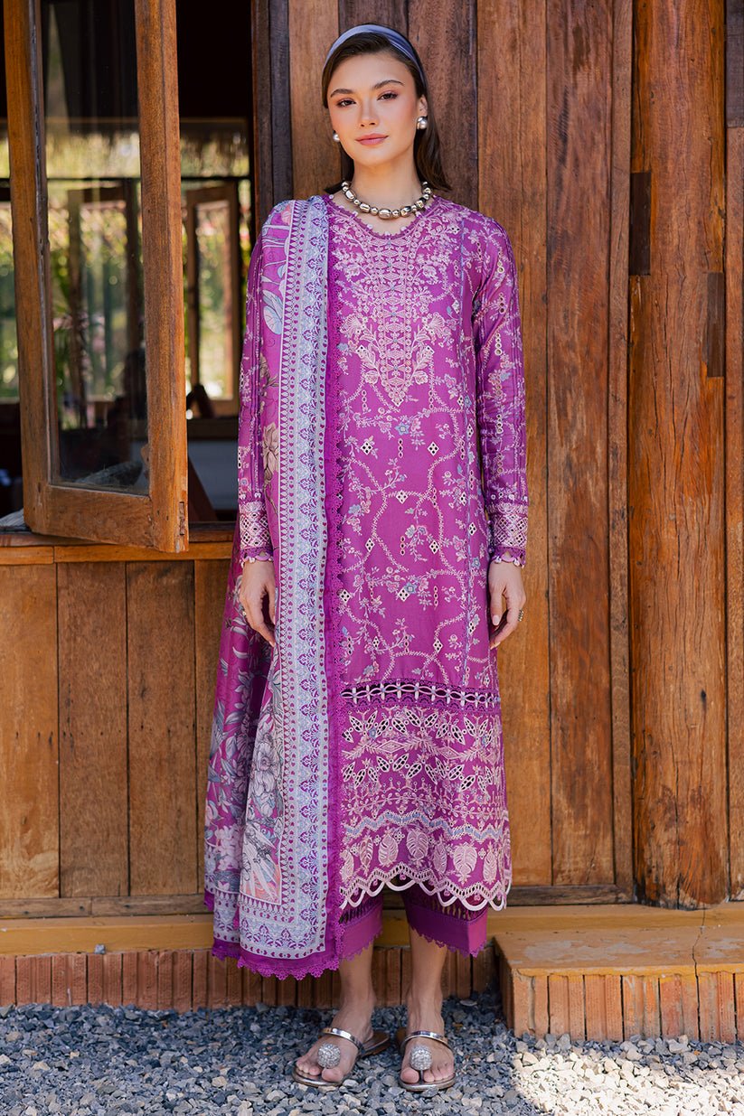 Aabyaan | Shezlin Chikankari Eid Edit 26 | ZARQAA (AV-11)-Brand:Aabyaan-Type:Ladies Clothes-Pinkish Purple-Chikankari-House of Maryam- Buy in UK, USA