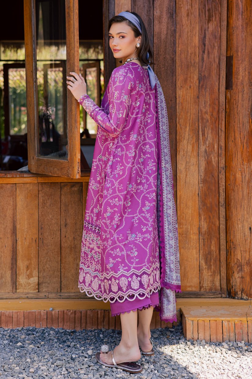 Aabyaan | Shezlin Chikankari Eid Edit 26 | ZARQAA (AV-11)-Brand:Aabyaan-Type:Ladies Clothes-Pinkish Purple-Chikankari-House of Maryam- Buy in UK, USA