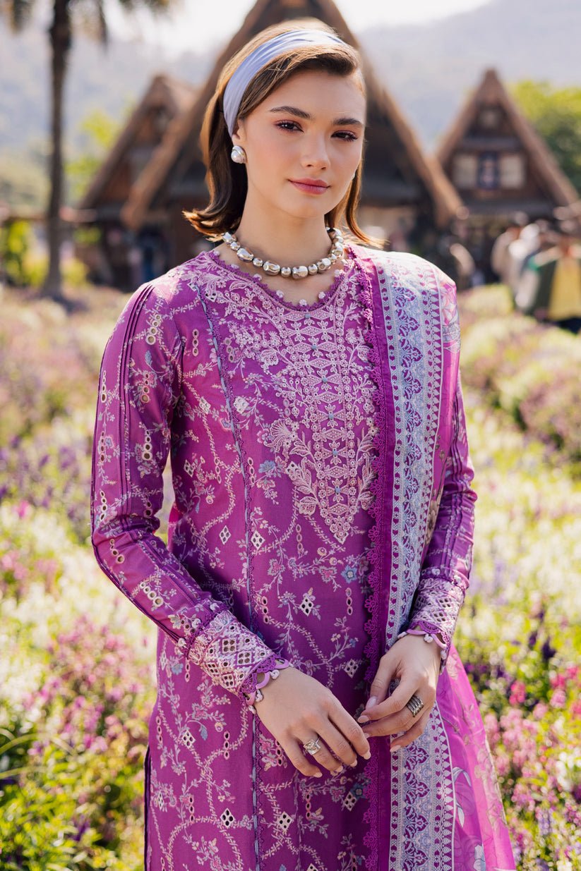Aabyaan | Shezlin Chikankari Eid Edit 26 | ZARQAA (AV-11)-Brand:Aabyaan-Type:Ladies Clothes-Pinkish Purple-Chikankari-House of Maryam- Buy in UK, USA
