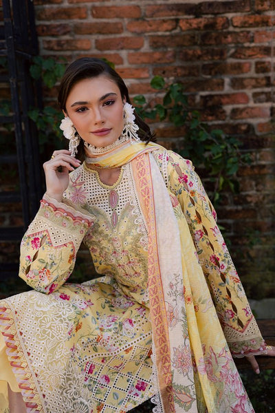 Aabyaan | Shezlin Chikankari Eid Edit 26 |ZEHRAAYE (AV-09)-Brand:Aabyaan-Type:Ladies Clothes-Dust Yellow-Chikankari-House of Maryam- Buy in UK, USA