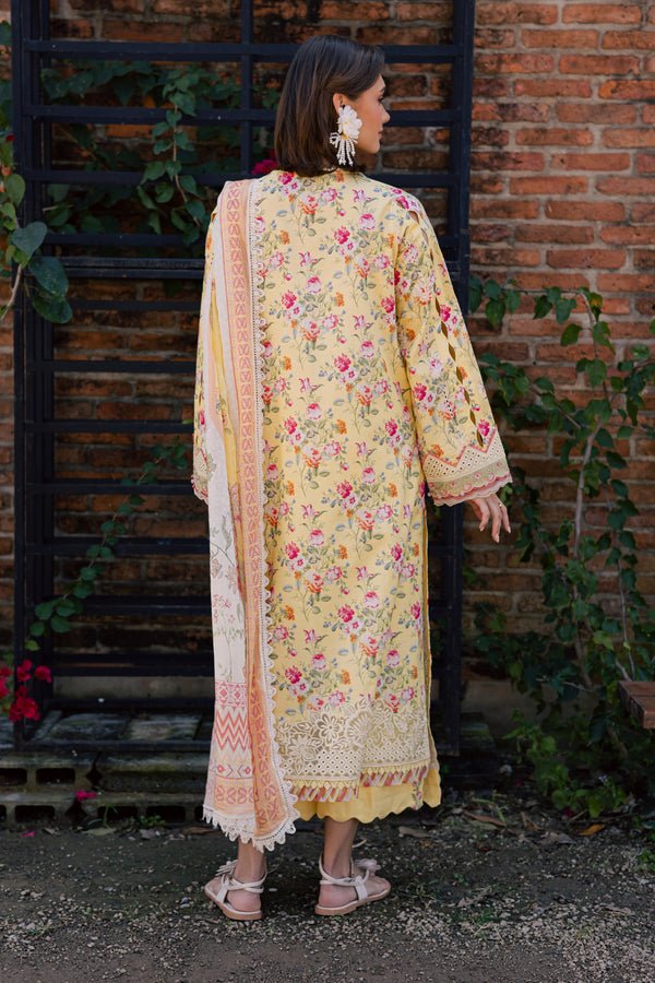Aabyaan | Shezlin Chikankari Eid Edit 26 |ZEHRAAYE (AV-09)-Brand:Aabyaan-Type:Ladies Clothes-Dust Yellow-Chikankari-House of Maryam- Buy in UK, USA