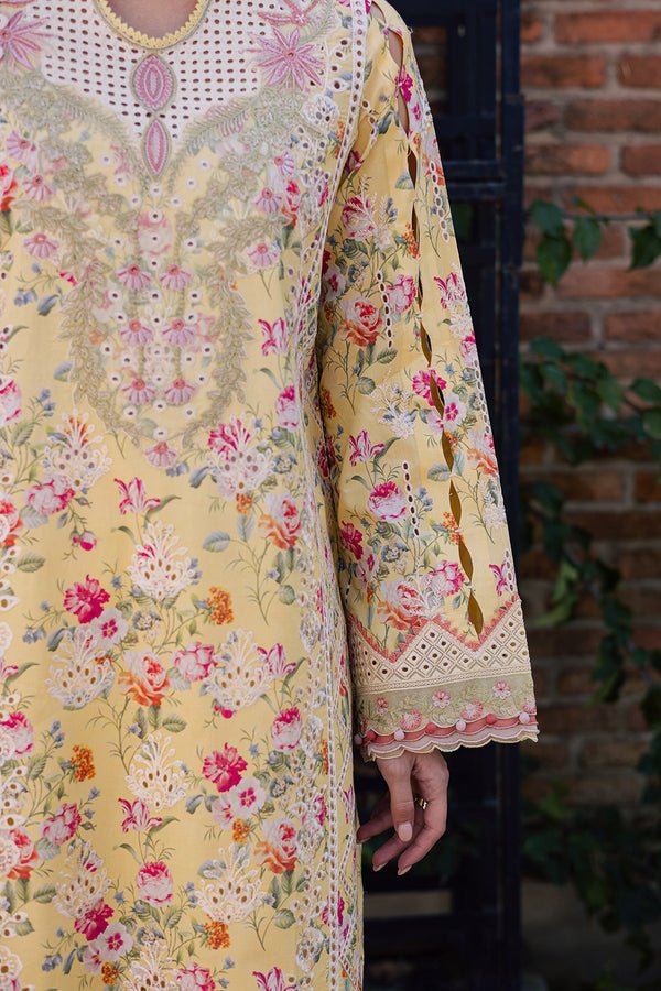 Aabyaan | Shezlin Chikankari Eid Edit 26 |ZEHRAAYE (AV-09)-Brand:Aabyaan-Type:Ladies Clothes-Dust Yellow-Chikankari-House of Maryam- Buy in UK, USA