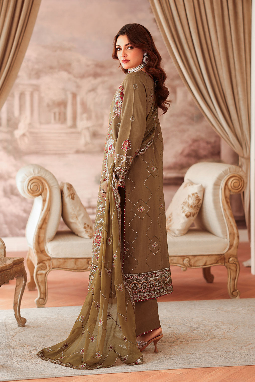 Ramsha | Aangan Luxury Raw silk | AA-210-2