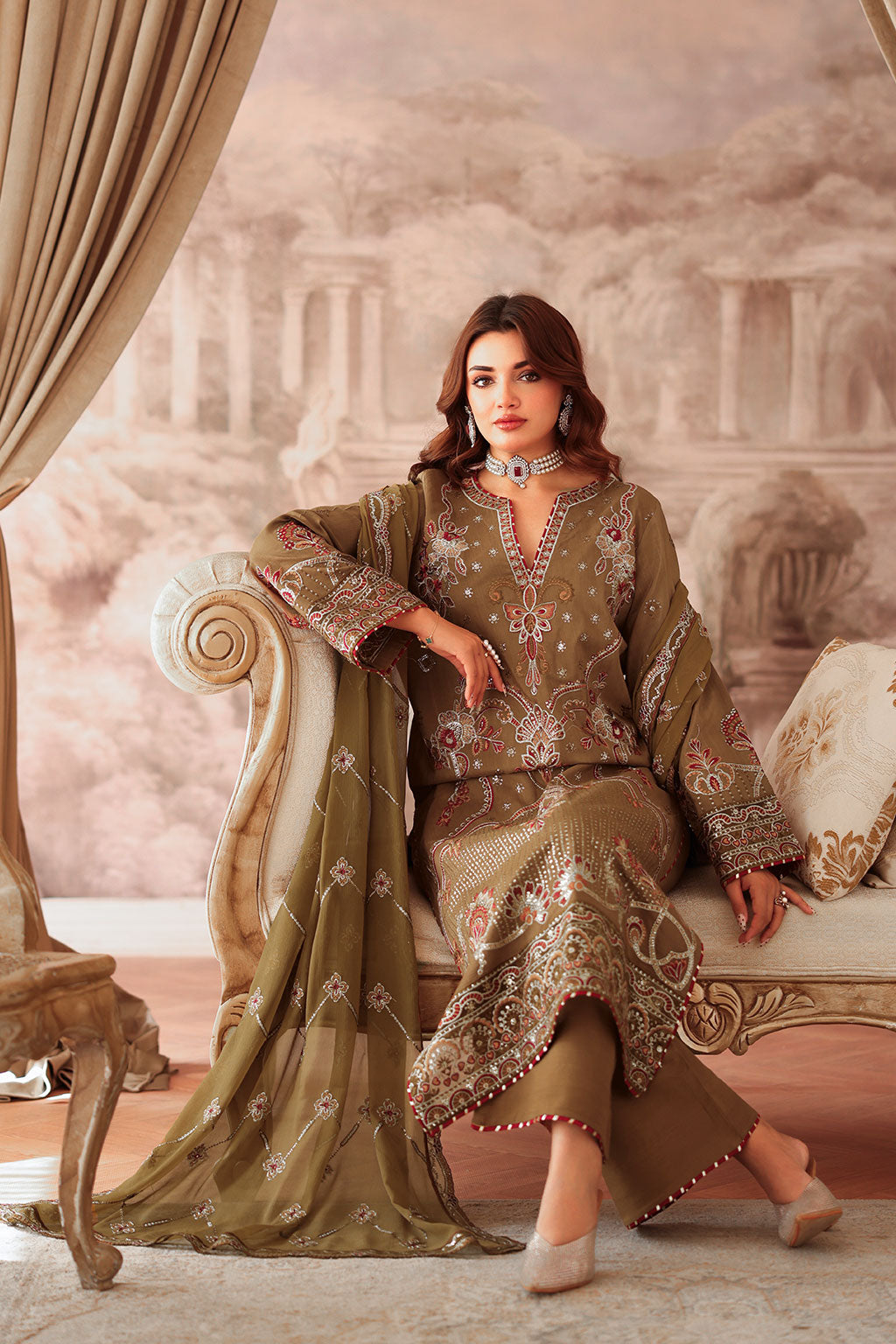 Ramsha | Aangan Luxury Raw silk | AA-210-4