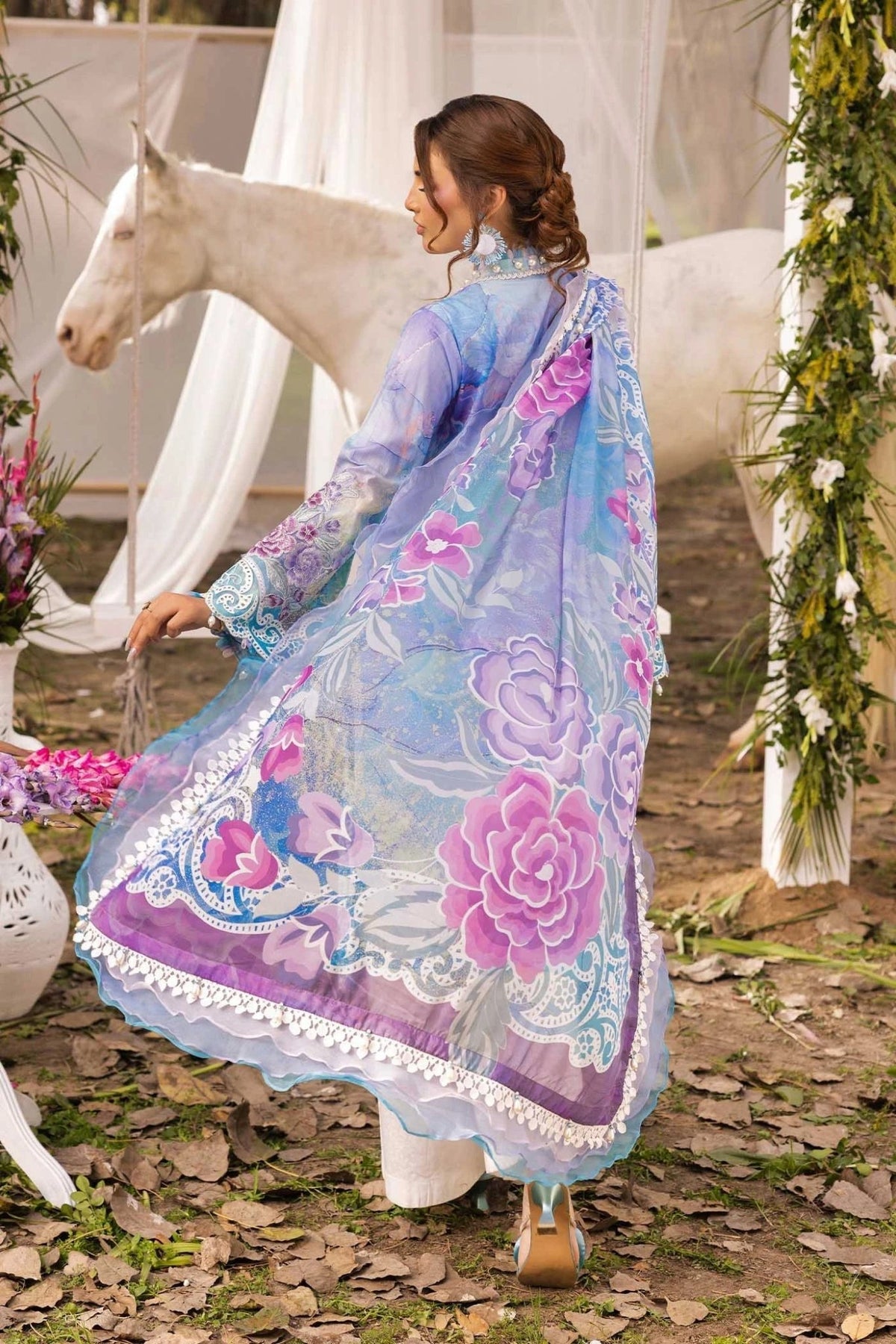 Adans Libas | Chantelle 26 | CHANTELLE 1754-Brand:Adans Libas-Type:Ladies Clothes-Light Blue-Lawn-House of Maryam- Buy in UK, USA