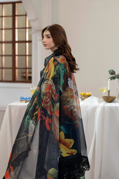 Adans Libas | Eid Festive Chiffon | EID FESTIVE 1791-Brand:Adans Libas-Type:Ladies Clothes-Black-Chiffon-House of Maryam- Buy in UK, USA