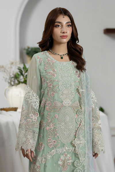 Adans Libas | Eid Festive Chiffon | EID FESTIVE 1798-Brand:Adans Libas-Type:Ladies Clothes-Pastel Mint-Chiffon-House of Maryam- Buy in UK, USA