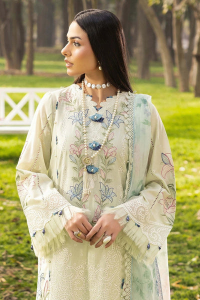 Adans Libas | Gardenia 26 | 1770-Brand:Adans Libas-Type:Ladies Clothes-Mint Gray-Lawn-House of Maryam- Buy in UK, USA