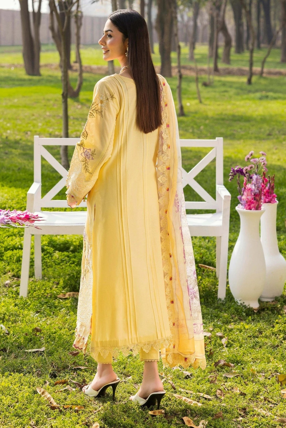 Adans Libas | Gardenia 26 | 1771-Brand:Adans Libas-Type:Ladies Clothes-Yellow-Lawn-House of Maryam- Buy in UK, USA