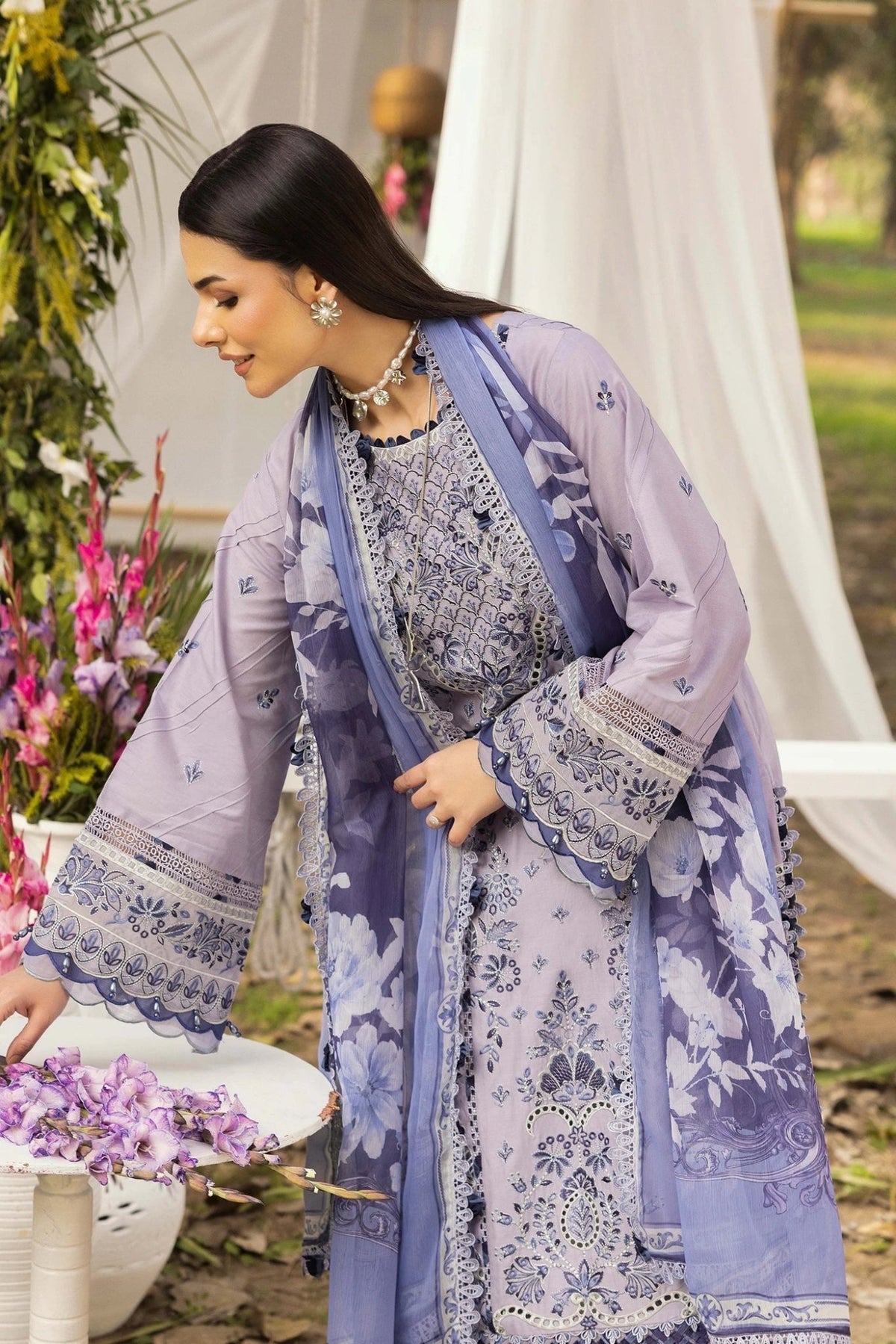 Adans Libas | Gardenia 26 | 1772-Brand:Adans Libas-Type:Ladies Clothes-Lilac-Lawn-House of Maryam- Buy in UK, USA
