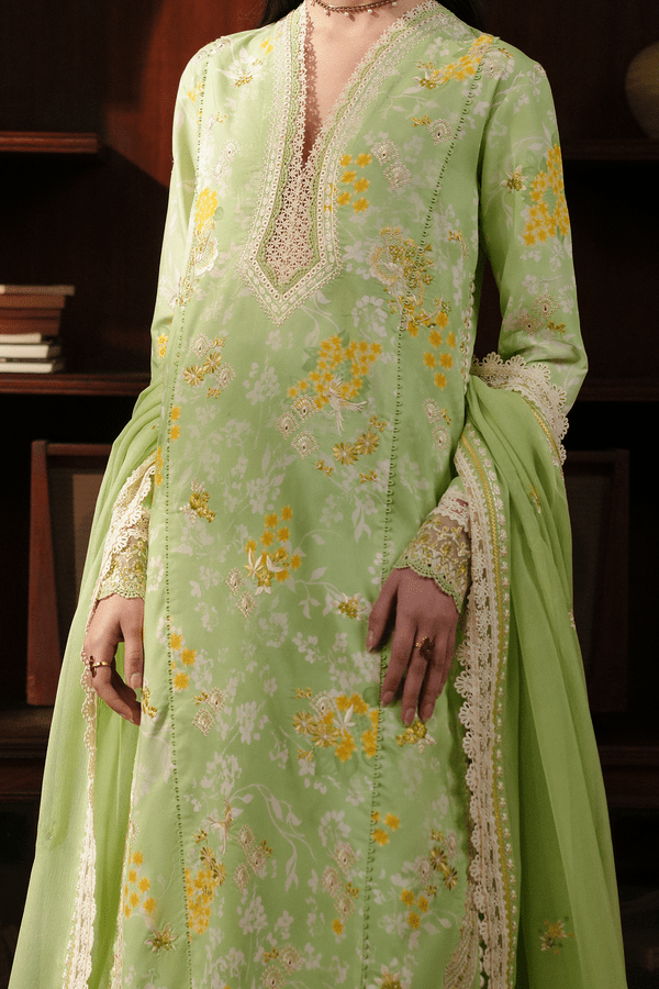 Afrozeh | Florette 26 | Ciel-Brand:Afrozeh-Type:Ladies Clothes-Mint Gray-Lawn-House of Maryam- Buy in UK, USA
