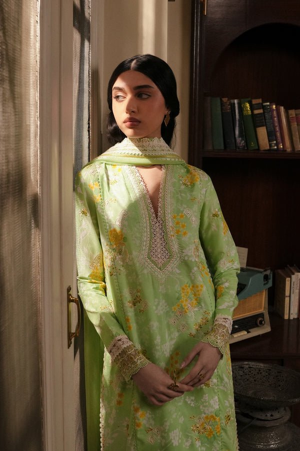 Afrozeh | Florette 26 | Ciel-Brand:Afrozeh-Type:Ladies Clothes-Mint Gray-Lawn-House of Maryam- Buy in UK, USA