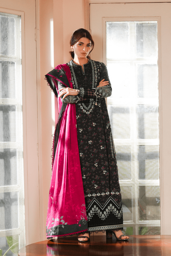 Afrozeh | Florette 26 | Faye-Brand:Afrozeh-Type:Ladies Clothes-Black-Lawn-House of Maryam- Buy in UK, USA
