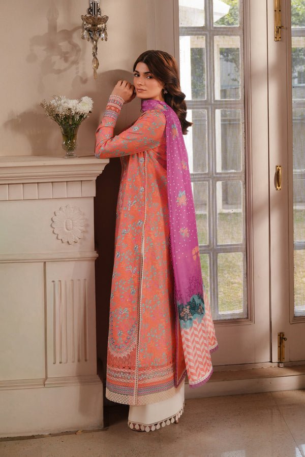 Afrozeh | Florette 26 | Nexa-Brand:Akbar Aslam-Type:Ladies Clothes-Pinkish Orange-Lawn-House of Maryam- Buy in UK, USA