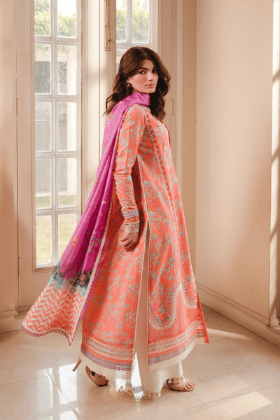 Afrozeh | Florette 26 | Nexa-Brand:Akbar Aslam-Type:Ladies Clothes-Pinkish Orange-Lawn-House of Maryam- Buy in UK, USA