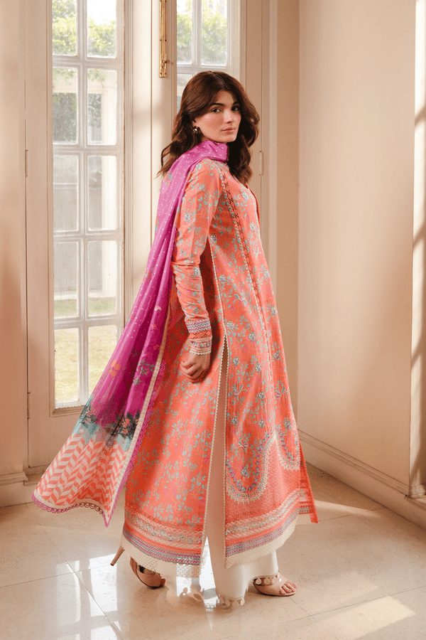 Afrozeh | Florette 26 | Nexa-Brand:Akbar Aslam-Type:Ladies Clothes-Pinkish Orange-Lawn-House of Maryam- Buy in UK, USA