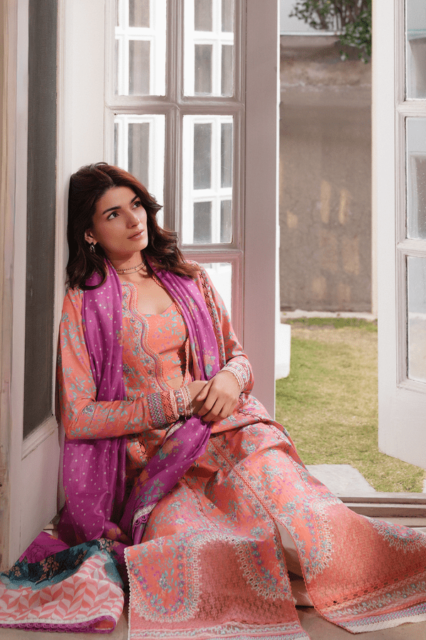 Afrozeh | Florette 26 | Nexa-Brand:Akbar Aslam-Type:Ladies Clothes-Pinkish Orange-Lawn-House of Maryam- Buy in UK, USA