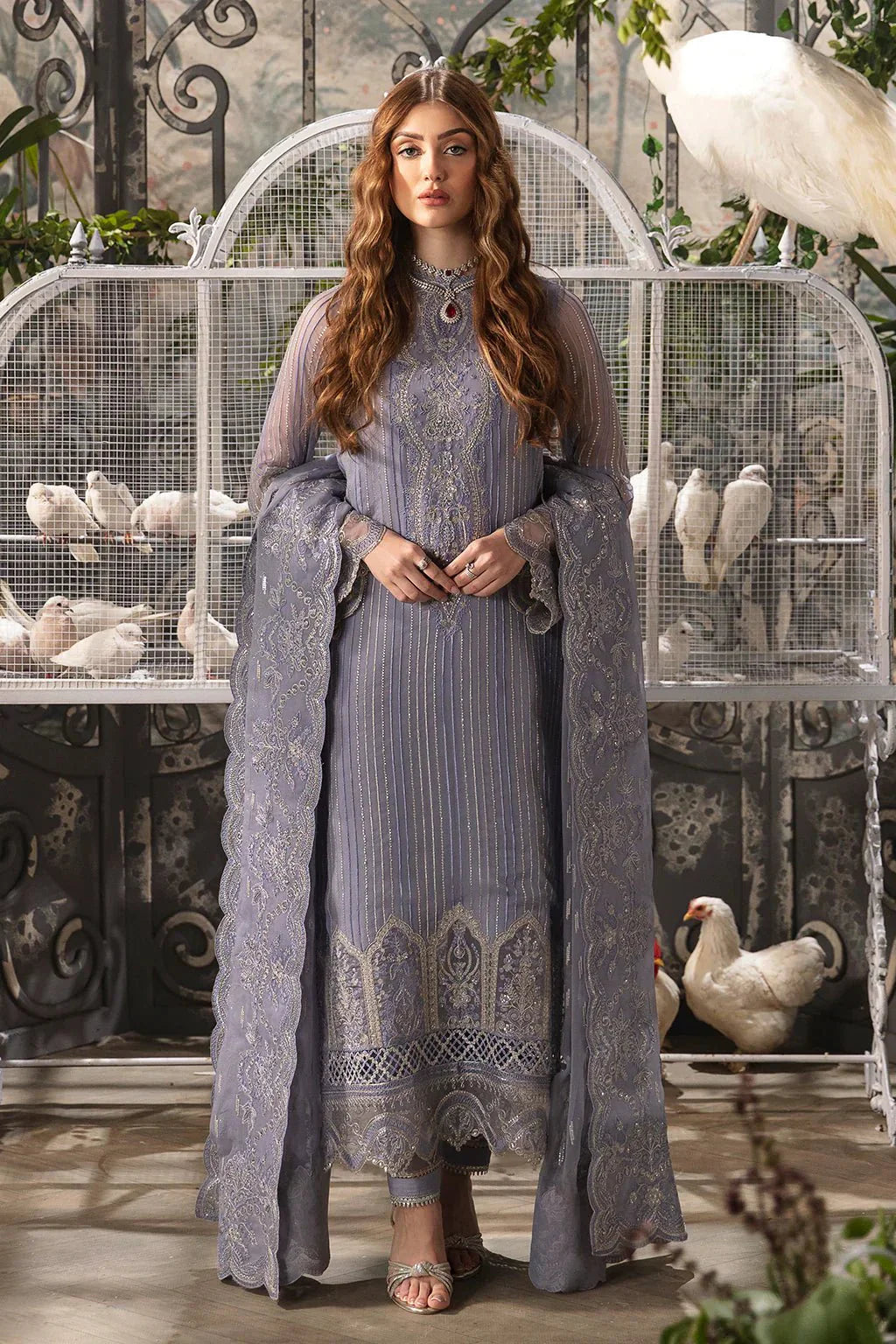 Afrozeh Elyssa chiffon formal suit