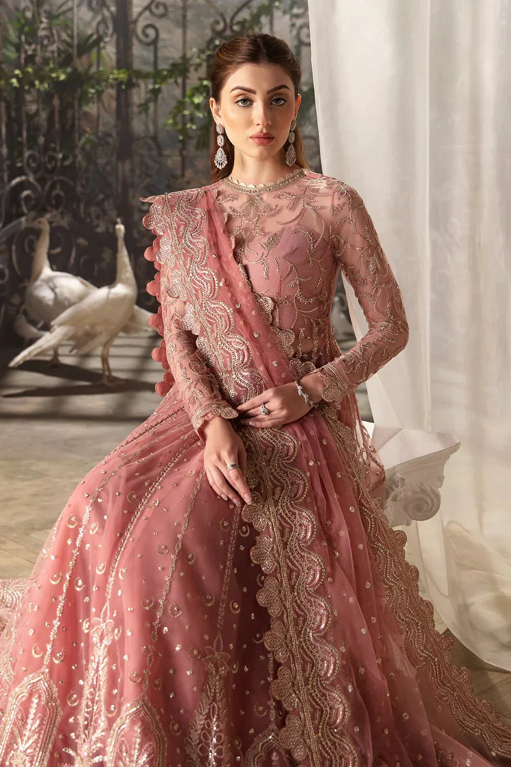 Afrozeh | La Fuchsia 24 | Rosa -  Afrozeh Formal - Original Designer Dress - House of Maryam