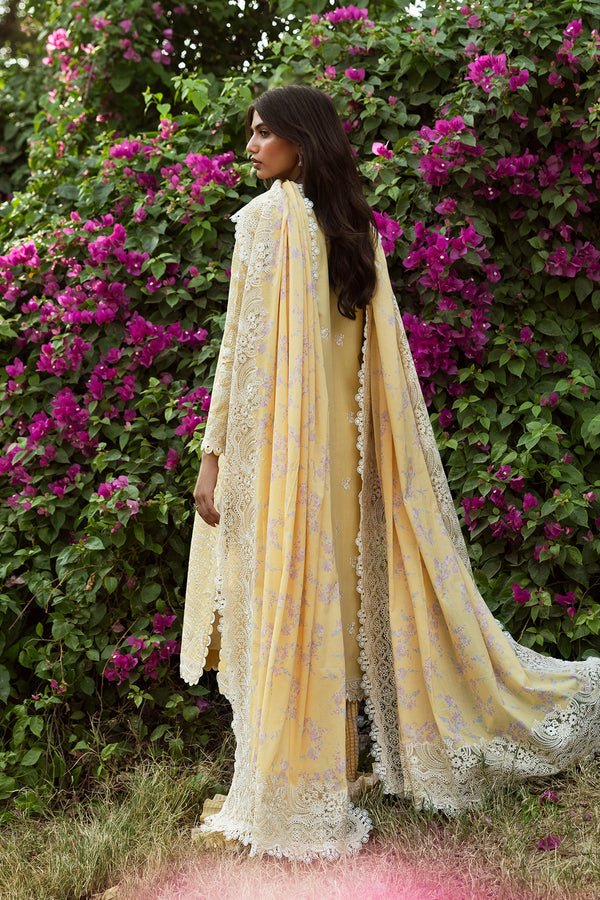 Afrozeh | Mulaqat Lawn 26 | Taqdeer-Brand:Afrozeh-Type:Ladies Clothes-Maize Yellow-Lawn-House of Maryam- Buy in UK, USA