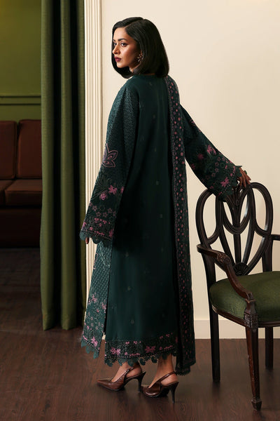 Afrozeh Aurun bottle green embroidered lawn suit, photo 2